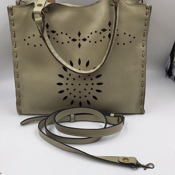 Patricia Nash Laser Cut Chiara Blush Satchel - Picture 8 of 16